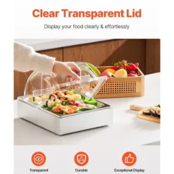 Bänkskiva Matserveringsbehållare för Kryddor, med Lock, Slitstark, Lätt att Rengöra, Köksförvaring