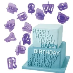 Bokstäver - Siffror - Alfabetet - Utstickare - Bakformar