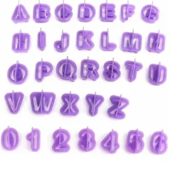 Bokstäver - Siffror - Alfabetet - Utstickare - Bakformar