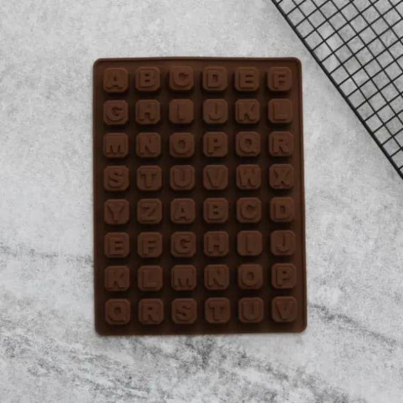 Bokstäver Alfabetet SIlikonform | Brun