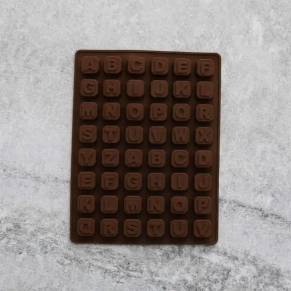 Bokstäver Alfabetet SIlikonform | Brun