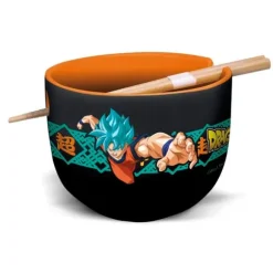 Bol för ramen - STOR - Super Saiyan Blue Goku och Vegeta - Keramik - 470 ml - Flerfärgad