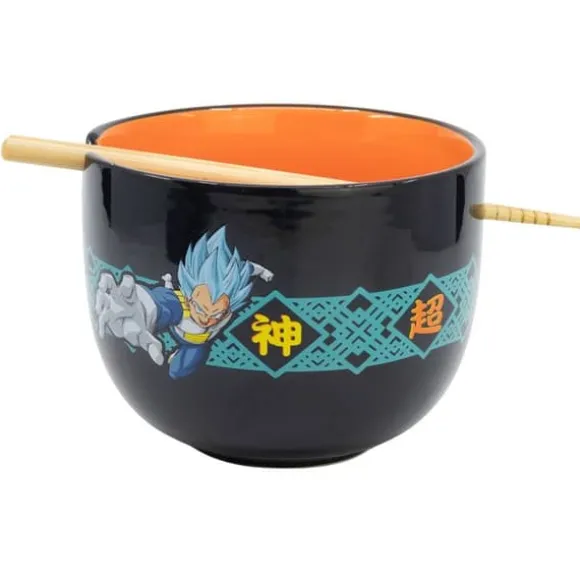Bol för ramen - STOR - Super Saiyan Blue Goku och Vegeta - Keramik - 470 ml - Flerfärgad