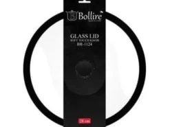 Bollire Bollire glaslock med silikonkanter Milano, 28 cm