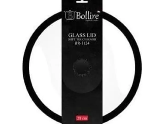 Bollire Bollire glaslock med silikonkanter Milano, 28 cm
