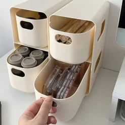 Bordslåda för bordslåda Multifunktionell förvaringslåda med stor kapacitet för hemmets sovsal