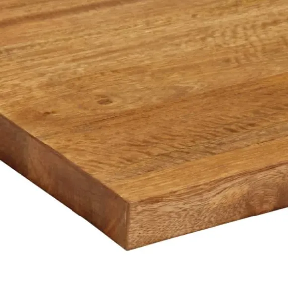 Bordsskiva i massivt mangoträ - Rektangulär bänkskiva | Storlek: 60x30x3,8 cm | Färg: Naturlig träton