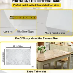 Bordsskydd, 106,7x182,8 cm, Transparent, PVC