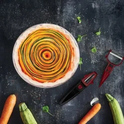 Borner Multi Peeler - pendelskalare - juliennetillbehör för grönsaksnudlar - set om 3