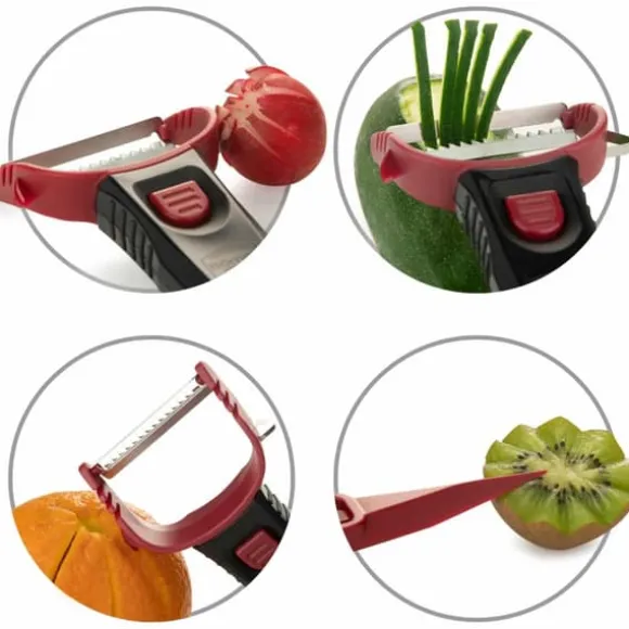 Borner Multi Peeler - pendelskalare - juliennetillbehör för grönsaksnudlar - set om 3