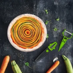 Borner Multi Peeler - pendelskalare - juliennetillbehör för grönsaksnudlar - set om 3