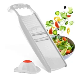 Borner Original Roko Powerline - grönsaks- och fruktskärare för fina remsor Julienne remsor set med frukthållare