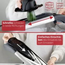 Borner V6 ExclusiveLine grönsaksskärare i rostfritt stål | rivjärn