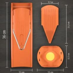 Borner V1 grönsaksskärare startset, potatisskärare, gurkskärare, grönsaksskärare, köksrivjärn, pommes fritesskivare, fruktrivjärn, kålskärare