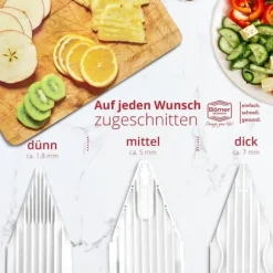 Borner V3 köksskärare med hållare & multibox rivjärn, potatisskivare