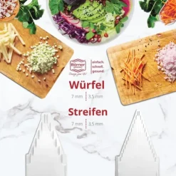 Borner V3 köksskärare med hållare & multibox rivjärn, potatisskivare