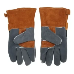 Brandsäkra BBQ Grillhandskar - Värmebeständigt och skållningsfritt läder, 1 par