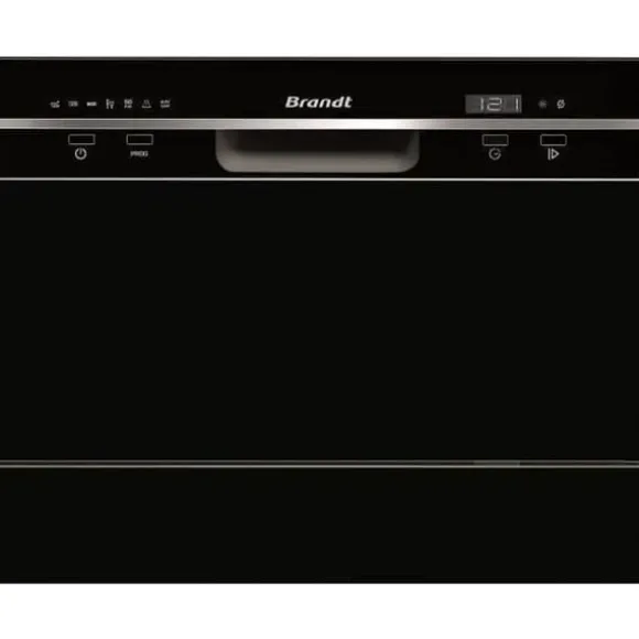 BRANDT DFC6519B - Fristående diskmaskin - 6 platsinställningar - 49dB - A + - Bredd. 55cm