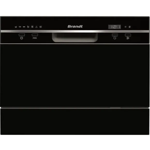 BRANDT DFC6519B - Fristående diskmaskin - 6 platsinställningar - 49dB - A + - Bredd. 55cm