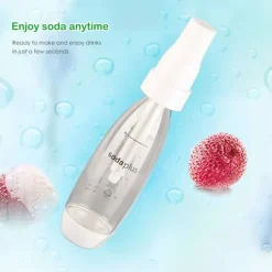 Bärbar 1000 ml sprudlande vattenbryggare handtag Bubble Soda Machine Soda Cream Bottle Dispenser för DIY-drycker