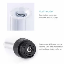 Bärbar 1000 ml sprudlande vattenbryggare handtag Bubble Soda Machine Soda Cream Bottle Dispenser för DIY-drycker