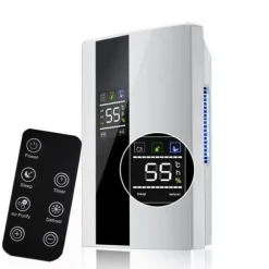 Bärbar avfuktare, pekskärmskontroll, supertyst drift,EU-kontakt