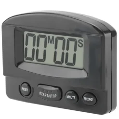 Bärbar Digital Klocka Nedräkningstimer Stor LCD-Display Köksanvändning (Svart