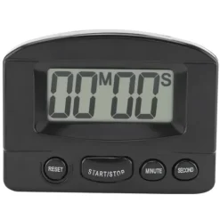 Bärbar Digital Klocka Nedräkningstimer Stor LCD-Display Köksanvändning (Svart