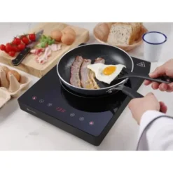 Bärbar induktionsspis med touchpanel, 1 Black Line värmezon, dia. 22 cm 2000 W - Hendi 239391