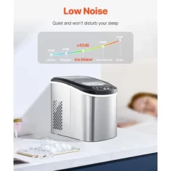 Bärbar Ismaskin, Modell för Bänkskiva, 1,8 kg/24 timmar kapacitet, Självrengörande, Inkluderar Skopa