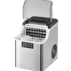 Bärbar Ismaskin, Modell för Bänkskiva, 45lbs/24H Produktionskapacitet, Självrengörande, Med Skopkorg