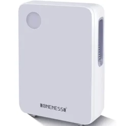 Bärbar Luftavfuktare, 2L Kapacitet, Tyst Drift,VIT