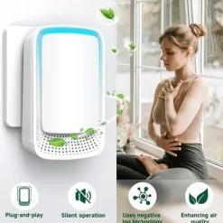 Bärbar Luftrenare med Jonfunktion – Tar Bort Dammpartiklar, Föroreningar & Lukt