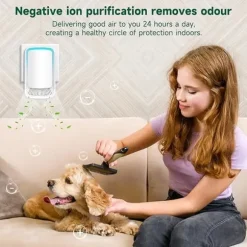 Bärbar Luftrenare med Jonfunktion – Tar Bort Dammpartiklar, Föroreningar & Lukt