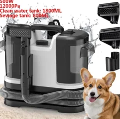 Bärbar Matttvätt, Kraftfull Sugförmåga, Lätt Design,500W-EU Kontakt