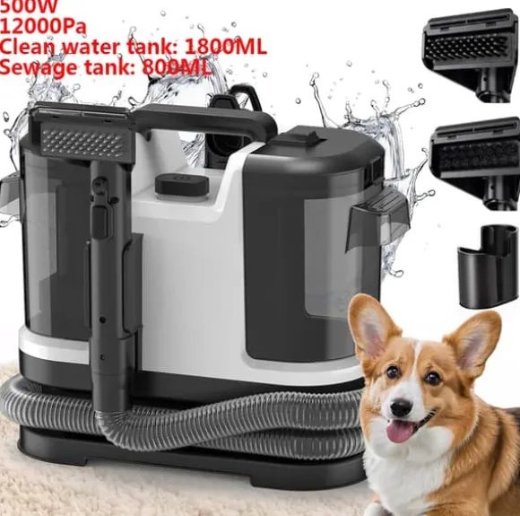 Bärbar Matttvätt, Kraftfull Sugförmåga, Lätt Design,500W-EU Kontakt