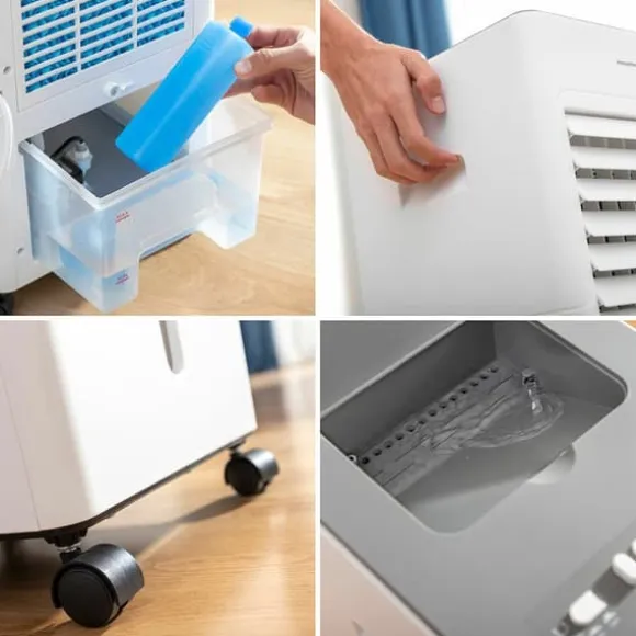 Bärbar multifunktionell evaporativ luftkonditionering Airvecove InnovaGoods 5 L 65 W