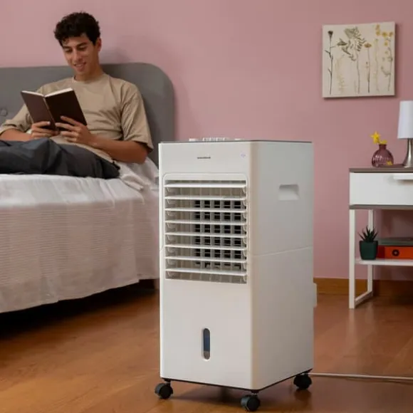 Bärbar multifunktionell evaporativ luftkonditionering Airvecove InnovaGoods 5 L 65 W