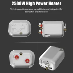 Bärbar ångtvätt - Ångrengörare - 2500 W - Hög temperatur - Trycksatt ånga - 220 V - CE-certifierad - Blå