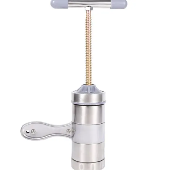 Bärbar nudelmaskin i rostfritt stål - enkel manuell nudelpress