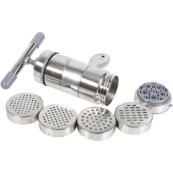 Bärbar nudelmaskin i rostfritt stål - enkel manuell nudelpress