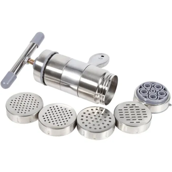 Bärbar nudelmaskin i rostfritt stål - enkel manuell nudelpress