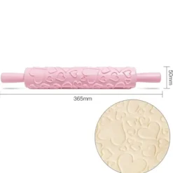 Bärbar präglad fondantkavel - non-stick verktyg för att dekorera kakor