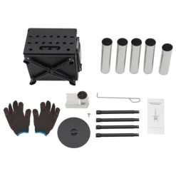 Bärbar Vedspis, Kompakt Design, Effektiv Matlagning Förmåga,svart