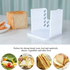 Bröd Rostbrödskärare Sandwich Jämnt Skärande Guide med 4 Tjocklekar Bageri Hem Köksverktyg