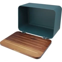 BRÖDBAGARE AV STÅL MED ACACIALOCK HUSLA 73939