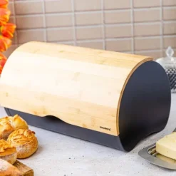 Brödbehållare av stål 38cm brödbehållare KLAUSBERG KB-7712