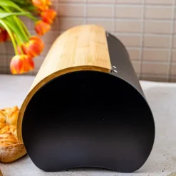 Brödbehållare av stål 38cm brödbehållare KLAUSBERG KB-7712