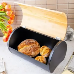 Brödbehållare av stål 38cm brödbehållare KLAUSBERG KB-7712