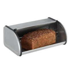 Brödburk, Rostfritt stål, 13.5x33.5x20.5 cm, Silver